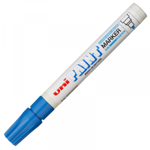 Produse art & craft-Lucru manual - Marker cu vopsea pe baza de ulei,varf rotund,2.2-2.8 mm-albastru deschis