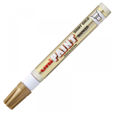 Produse art & craft-Lucru manual - Marker cu vopsea pe baza de ulei,varf rotund,2.2-2.8 mm-auriu lucios