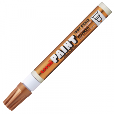Produse art & craft-Lucru manual - Marker cu vopsea pe baza de ulei,varf rotund,2.2-2.8 mm-bronz lucios