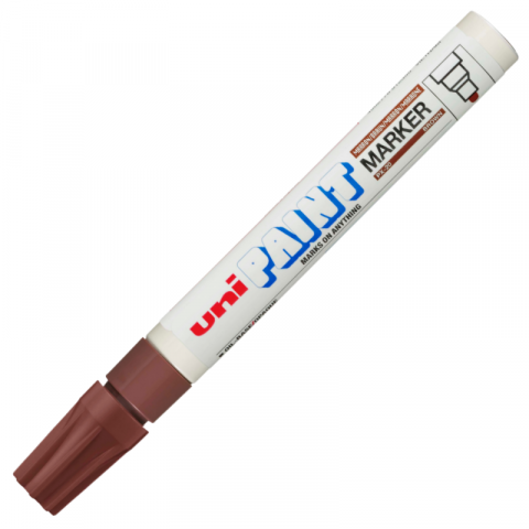Produse art & craft-Lucru manual - Marker cu vopsea pe baza de ulei,varf rotund,2.2-2.8 mm-maro