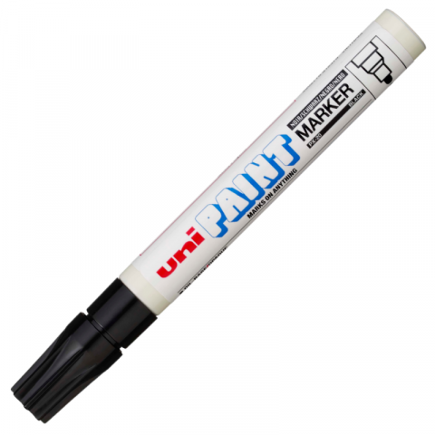 Produse art & craft-Lucru manual - Marker cu vopsea pe baza de ulei,varf rotund,2.2-2.8 mm-negru