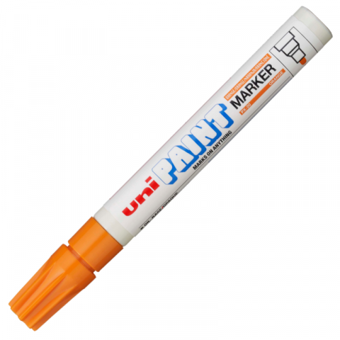 Produse art & craft-Lucru manual - Marker cu vopsea pe baza de ulei,varf rotund,2.2-2.8 mm-portocaliu
