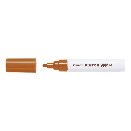 Produse art & craft-Lucru manual - Marker cu vopsea Pilot Pintor M diverse culori 1.4 mm varf rotund Marker cu vopsea Pilot Pintor varf rotund 4.5 mm maro