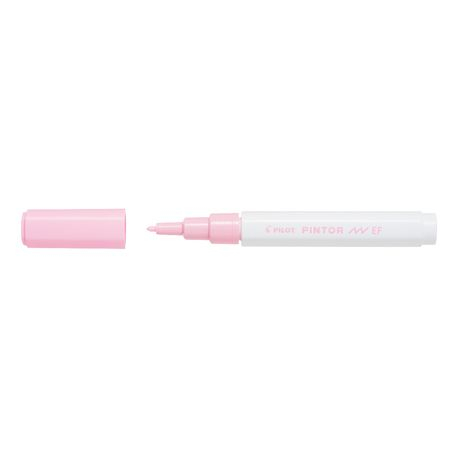 Markere colorate - Marker cu vopsea Pilot Pintor Pastel EF culori pastelate 0.7mm Marker cu vopsea Pilot Pintor Pastel varf rotund 2.30 mm roz