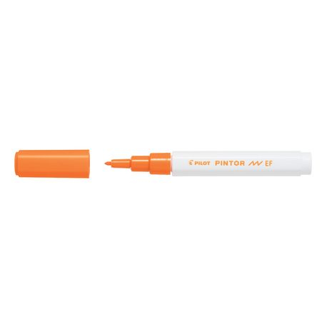 Markere colorate - Marker cu vopsea Pilot Pintor Pastel EF culori pastelate 0.7mm Marker cu vopsea Pilot Pintor varf rotund 0.7 mm orange