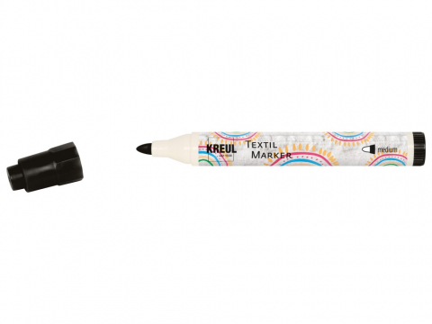 Marker Kreul pentru textile, vârf mediu 2-4mm, 18 culori [14]