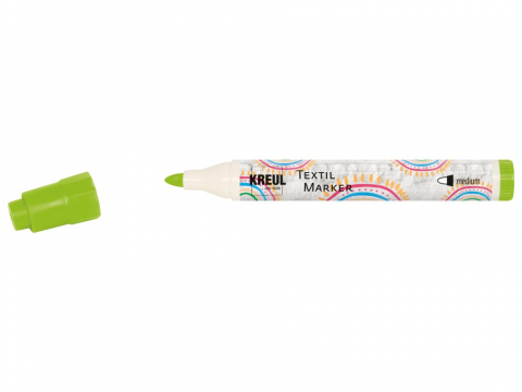 Marker Kreul pentru textile, vârf mediu 2-4mm, 18 culori [9]