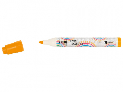Marker Kreul pentru textile, vârf mediu 2-4mm, 18 culori [15]