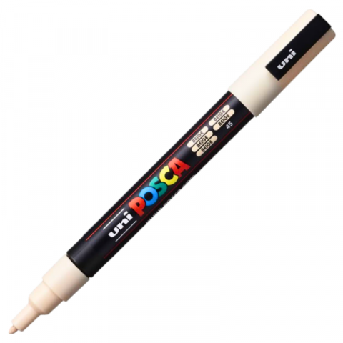 Produse marca POSCA - Marker PC-3M Posca cu vopsea pe baza de apa,varf fin, 0.9-1.3 mm,bej