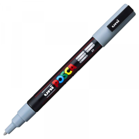 Produse marca POSCA - Marker PC-3M Posca cu vopsea pe baza de apa,varf fin, 0.9-1.3 mm,gri