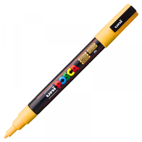 Produse marca POSCA - Marker PC-3M Posca cu vopsea pe baza de apa,varf fin, 0.9-1.3 mm,portocaliu caisa
