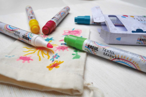 Marker pentru textile Junior , varf mediu, 5 bucati/set, +6 ani [3]