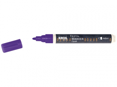 Marker Kreul Opak pentru textile Opak Kreul,varf mediu 2-4 mm, 13 culori [0]