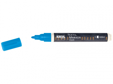 Marker Kreul Opak pentru textile Opak Kreul,varf mediu 2-4 mm, 13 culori [0]