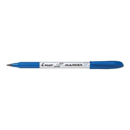 Papetarie & Birotica - Marker permanent pentru CD/DVD Pilot Begreen 0.6 mm varf rotund albastru