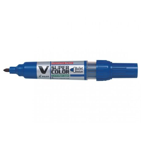 Papetarie & Birotica - Marker permanent Pilot VSuper Color 4.5 mm varf rotund Marker permanent Pilot VSuper Color varf rotund 4.5 mm albastru
