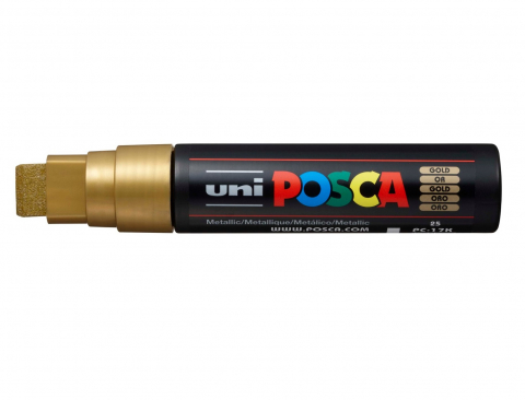 Produse marca POSCA - Marker UNI PC-17K Posca,15.0 mm,varf tesit,auriu