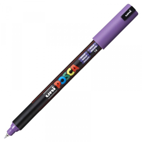 Produse marca POSCA - Marker UNI PC-1MR Posca, 0.7 mm,varf fin metalic,violet