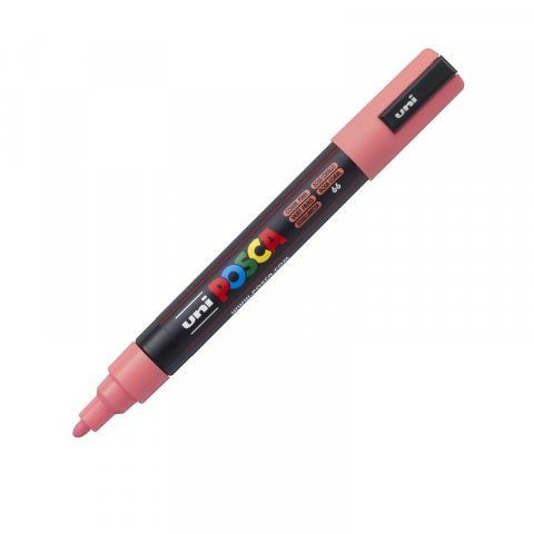 Produse marca POSCA - Marker UNI PC-5M Posca, 1.8-2.5 mm,varf mediu,corai