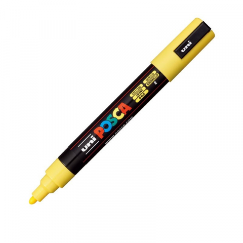 Produse marca POSCA - Marker UNI PC-5M Posca, 1.8-2.5 mm,varf mediu,galben