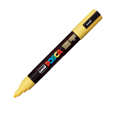 Produse marca POSCA - Marker UNI PC-5M Posca, 1.8-2.5 mm,varf mediu,galben pai