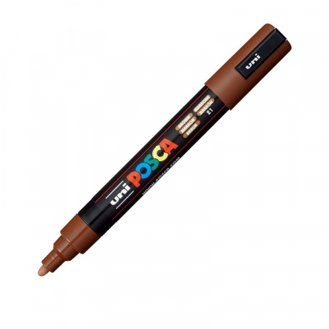 Produse marca POSCA - Marker UNI PC-5M Posca, 1.8-2.5 mm,varf mediu,maro