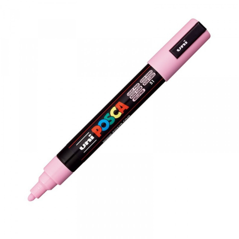 Produse art & craft-Lucru manual - Marker UNI PC-5M Posca, 1.8-2.5 mm,varf mediu,roz deschis