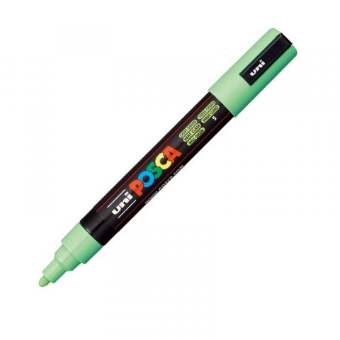 Produse art & craft-Lucru manual - Marker UNI PC-5M Posca, 1.8-2.5 mm,varf mediu,verde deschis