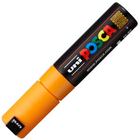 Marker UNI PC-8K Posca, 8.0 mm,varf tesit,galben intens [1]