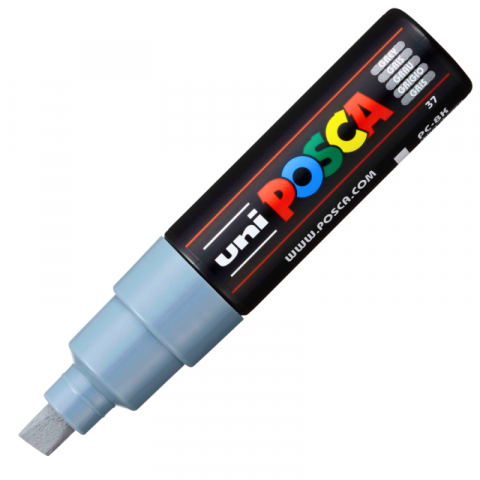 Produse marca POSCA - Marker UNI PC-8K Posca, 8.0 mm,varf tesit,gri