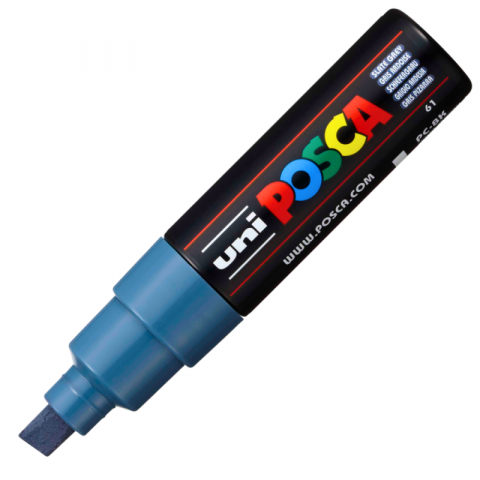 Produse marca POSCA - Marker UNI PC-8K Posca, 8.0 mm,varf tesit,gri albastrui