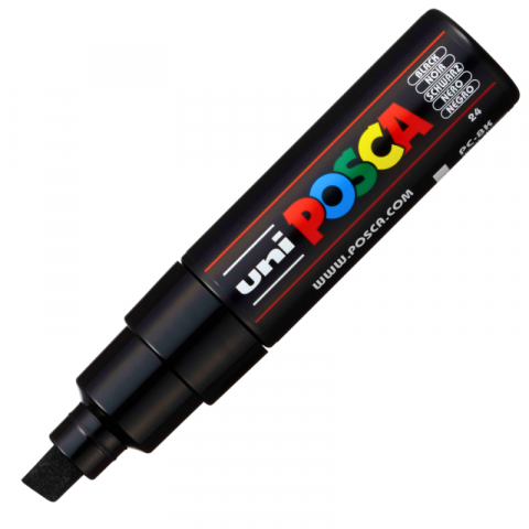Produse marca POSCA - Marker UNI PC-8K Posca, 8.0 mm,varf tesit,negru