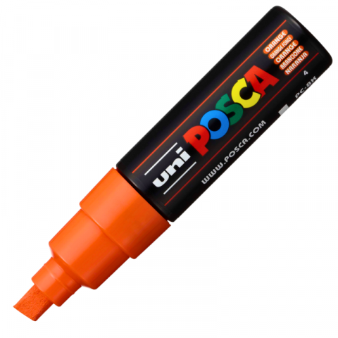 Produse marca POSCA - Marker UNI PC-8K Posca, 8.0 mm,varf tesit,portocaliu