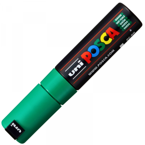 Marker UNI PC-8K Posca, 8.0 mm,varf tesit,verde [1]