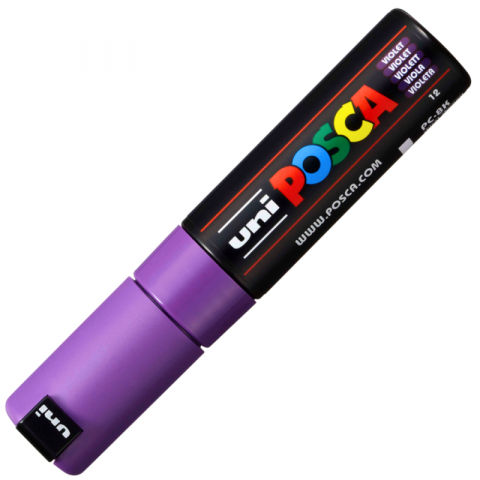 Marker UNI PC-8K Posca, 8.0 mm,varf tesit,violet [1]