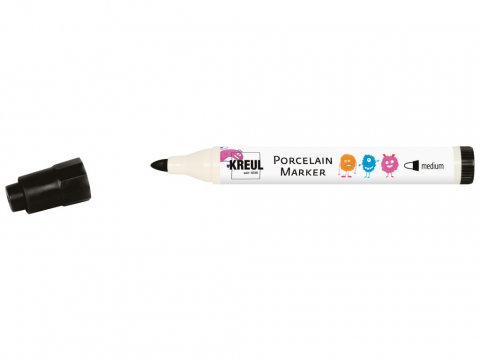 Marker copii Kreul Medium pentru porțelan, varf mediu 2-4 mm, 12 culori [0]