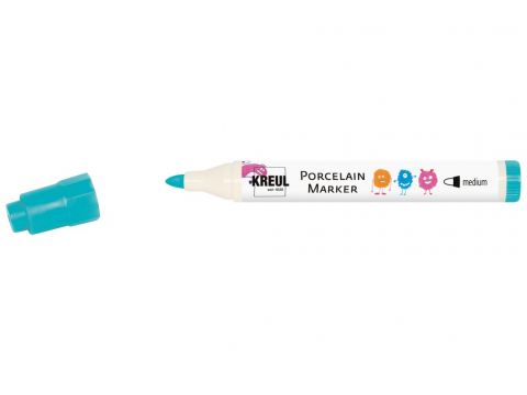 Marker copii Kreul Medium pentru porțelan, varf mediu 2-4 mm, 12 culori [0]