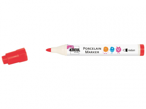Marker copii Kreul Medium pentru porțelan, varf mediu 2-4 mm, 12 culori [0]
