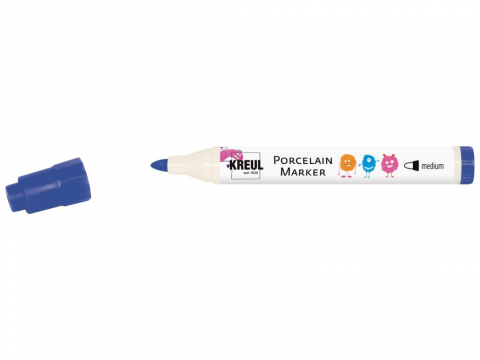 Marker copii Kreul Medium pentru porțelan, varf mediu 2-4 mm, 12 culori [0]