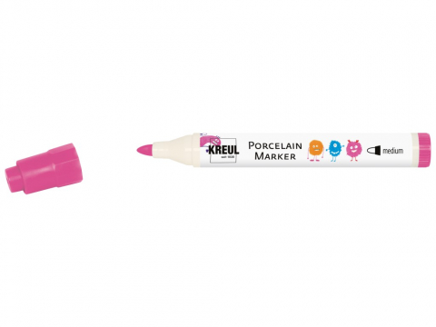 Marker copii Kreul Medium pentru porțelan, varf mediu 2-4 mm, 12 culori [0]