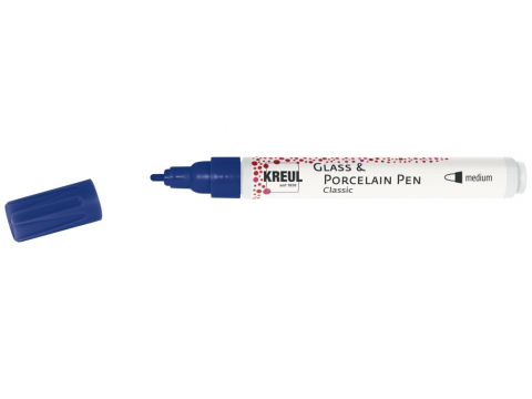 Marker Kreul Classic Medium pentru sticlă și porțelan, varf mediu 2-4 mm,16 culori [0]