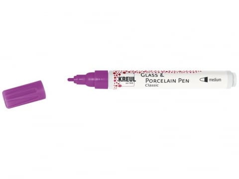 Marker Kreul Classic Medium pentru sticlă și porțelan, varf mediu 2-4 mm,16 culori [0]