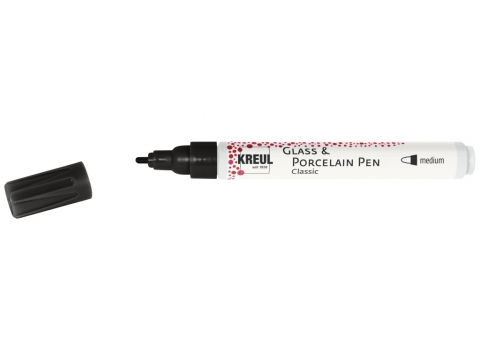 Marker Kreul Classic Medium pentru sticlă și porțelan, varf mediu 2-4 mm,16 culori [0]