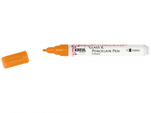 Marker Kreul Classic Medium pentru sticlă și porțelan, varf mediu 2-4 mm,16 culori [0]