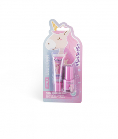 Frumusete, bijuterii si accesorii fetite - Martinelia Little Unicorn Set Balsam de Buze și Lac de Unghii