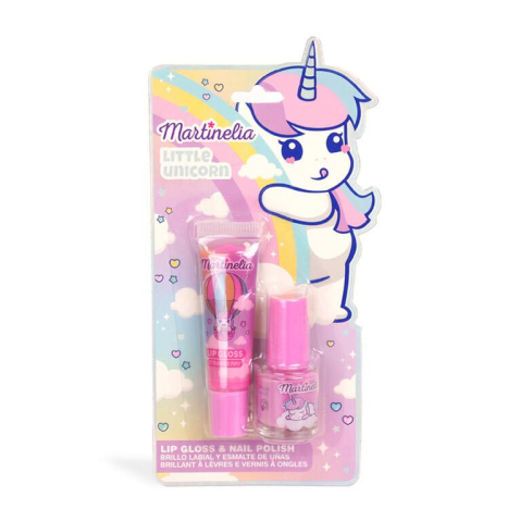 Frumusete, bijuterii si accesorii fetite - MARTINELIA LITTLE UNICORN SET LUCIU DE BUZE SI LAC DE UNGHII