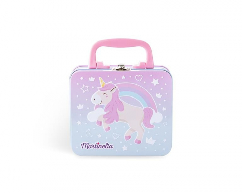 Jocuri si articole copii - Martinelia Little Unicorn Trusa De Ingrijire In Cutie Metalica