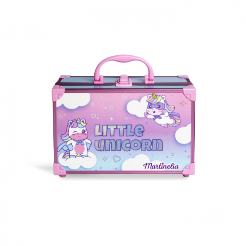 Jocuri si articole copii - MARTINELIA LITTLE UNICORN TRUSA MAKE-UP IN SERVIETA DE METAL