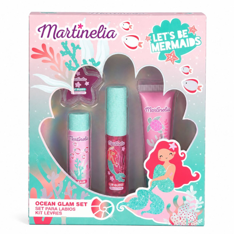 Jucării pentru fete - MARTINELIA SET COSMETIC OCEAN GLAM CU BALSAM SI LUCIU DE BUZE