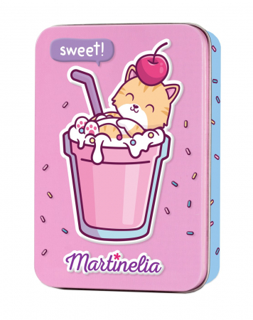 Jocuri si articole copii - Martinelia Yummy Set 5 Balsamuri de Buze în Cutie Metalică
